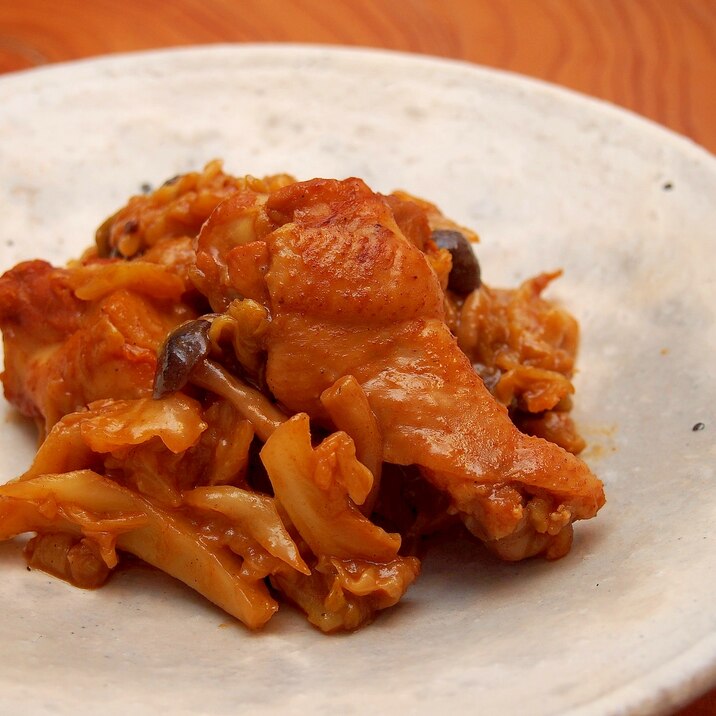 ホロホロ美味しい！鶏手羽と春キャベツのカレー風味